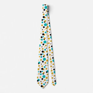 Modern Colourful Abstract Circles Seamless Pattern Tie