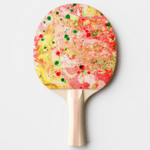 Modern Colourful Abstract Custom Template Trendy Ping Pong Paddle