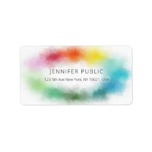 Modern Colourful Abstract Elegant Trendy Template Label