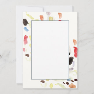 Modern Colourful Abstract Flat Invitations