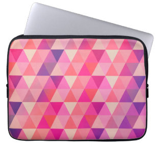 Modern Colourful Abstract Geometric Pattern Laptop Sleeve