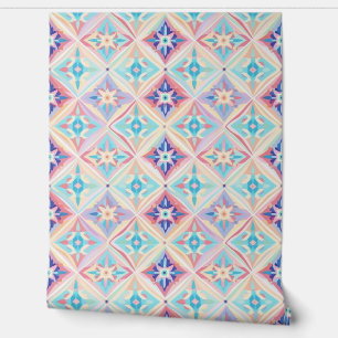 Modern colourful Abstract Geometric Print pattern  Wallpaper