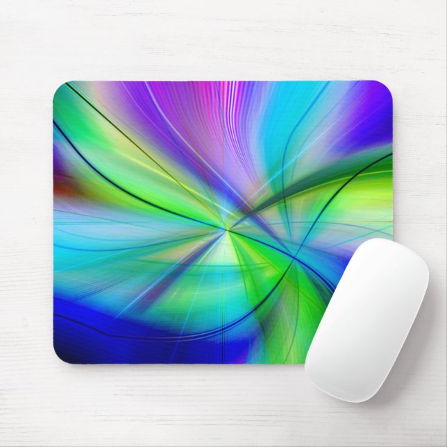 Modern Colourful Abstract Glam Pattern Mouse Pad (With Mouse)