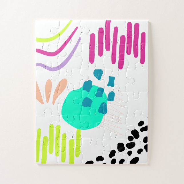 Modern colourful  Abstract pattern . Jigsaw Puzzle (Vertical)