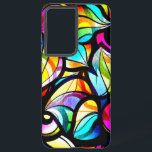 Modern Colourful Abstract Stained-Glass Design Samsung Galaxy Case<br><div class="desc">Image of a stained-glass design pattern. Cool modern design.</div>