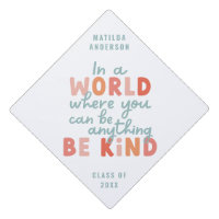 modern colourful be kind typography