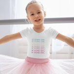 Modern Colourful Be Strong Girl Inspiration Phrase Baby Bodysuit<br><div class="desc">Modern Colourful Be Strong Girl Inspiration Phrase</div>