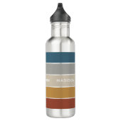 Modern Colourful Beach Colorblock Personalized Nam 710 Ml Water Bottle (Right)