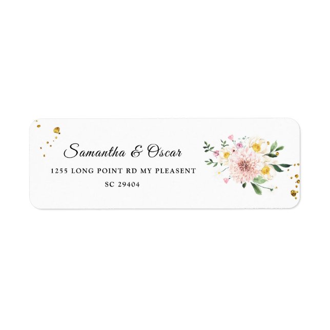 Modern Colourful Beauty Watercolor Flowers (Front)
