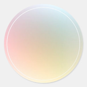 Modern Colourful Blank Template Trendy Elegant Classic Round Sticker