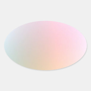 Modern Colourful Blank Template Trendy Stylish Oval Sticker