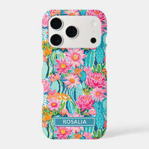 Modern Colourful Blooming Cacti Personalized