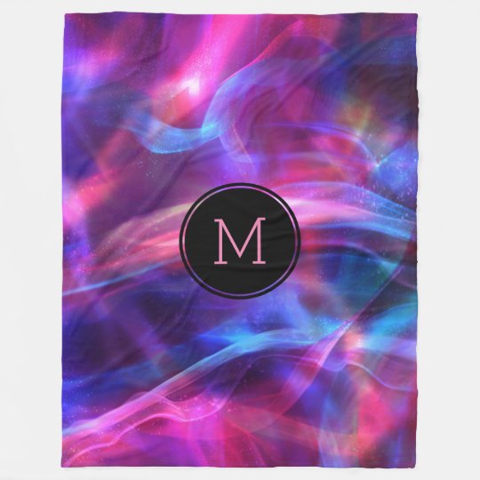 Modern Colourful Bokeh Light & Sparkles Fleece Blanket