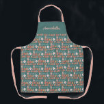 Modern colourful bold typography plans and ideas n apron<br><div class="desc">Modern colourful bold typography plans and ideas fun apron. Ideal Christmas,  Birthday,  New school year,  Business or teacher gift.</div>