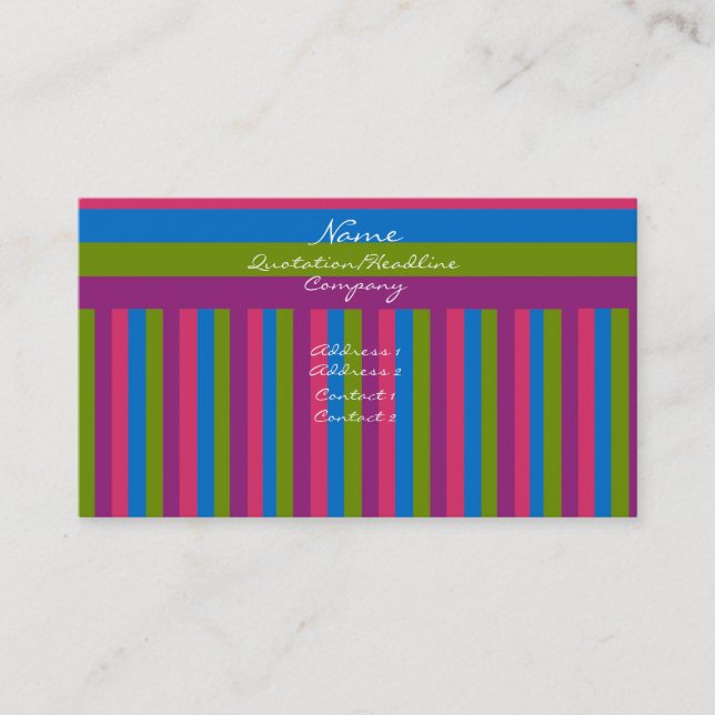 Modern Colourful Business Card (Front)