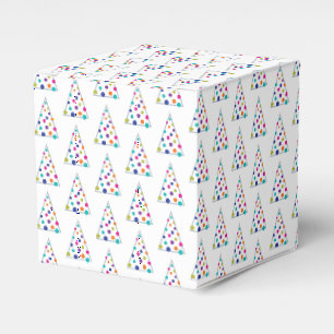 Modern Colourful Christmas Tree Favor Box