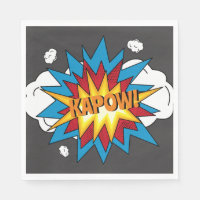Modern Colourful Comic Book KAPOW Pop Art