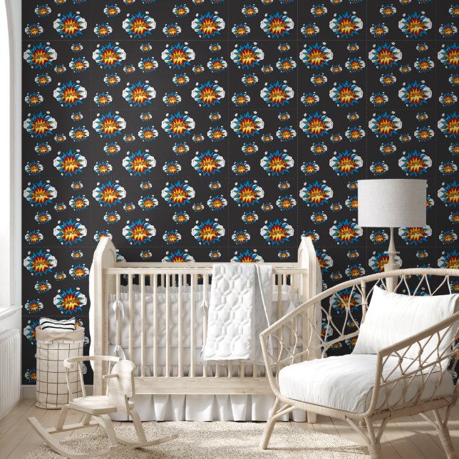 Modern Colourful Comic Book KAPOW Pop Art Wallpaper (Kids)