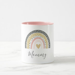 Modern Colourful Cute Rainbow Mama Mug