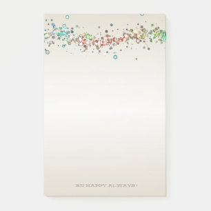 Modern Colourful Dots,Drops  -Personalized Post-it Notes