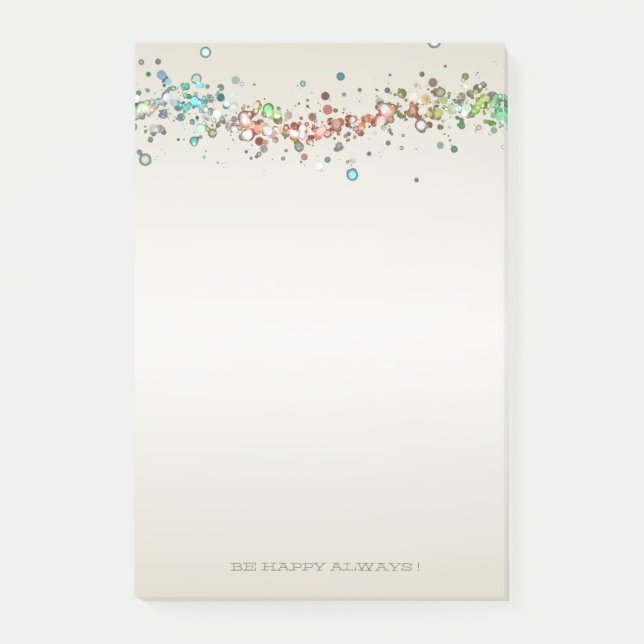 Modern Colourful Dots,Drops  -Personalized Post-it Notes (Front)