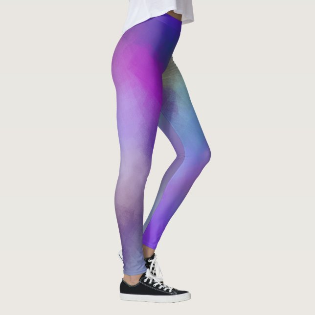 Modern Colourful Elegant Abstract Art Template Leg Leggings (Right)