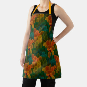 Modern Colourful Fall Trees Apron