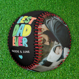 Modern Colourful Father's Day Best Dad Ever Photos Baseball