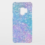 Modern  Colourful Faux Glitter Uncommon Samsung Galaxy S9 Case<br><div class="desc">Elegant modern turquoise-blue and purple faux glitter print</div>