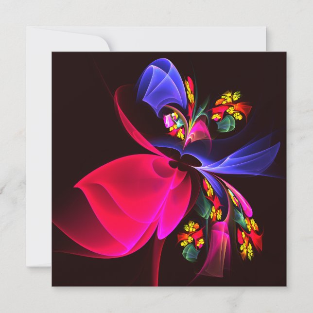 Modern Colourful Floral Abstract Art Pattern #06 (Front)