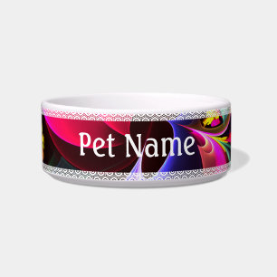 Modern Colourful Floral Abstract Art Pattern #06 Bowl