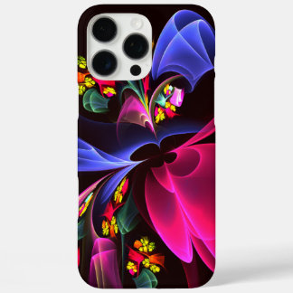 Modern Colourful Floral Abstract Art Pattern #06 iPhone 16 Pro Max Case