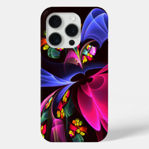 Modern Colourful Floral Abstract Art Pattern #06 iPhone 15 Pro Case