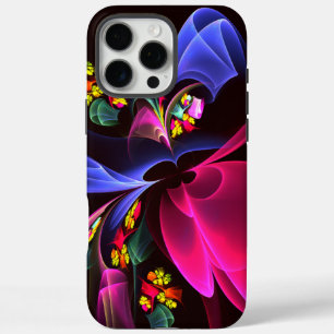 Modern Colourful Floral Abstract Art Pattern #06 iPhone 16 Pro Max Case