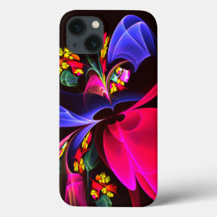 Modern Colourful Floral Abstract Art Pattern #06 iPhone 13 Case