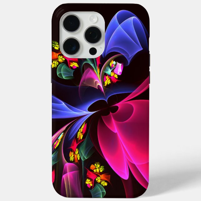 Modern Colourful Floral Abstract Art Pattern #06 Case-Mate iPhone Case (Back)