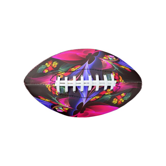 Modern Colourful Floral Abstract Art Pattern #06 Football (Front)