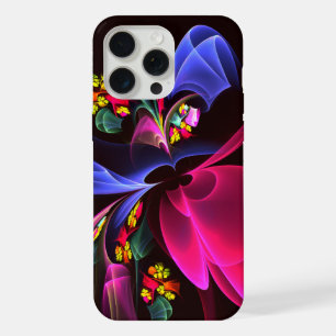 Modern Colourful Floral Abstract Art Pattern #06 iPhone 15 Pro Max Case