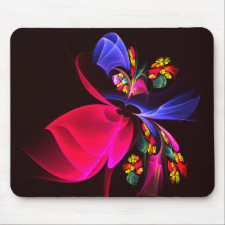 Modern Colourful Floral Abstract Art Pattern #06 Mouse Pad