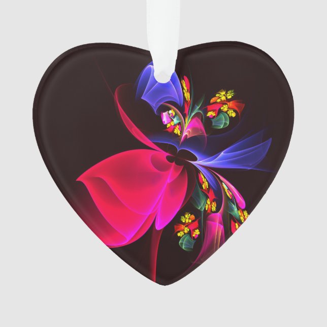 Modern Colourful Floral Abstract Art Pattern #06 Ornament (Front)