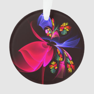 Modern Colourful Floral Abstract Art Pattern #06 Ornament