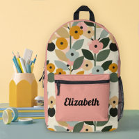 Modern Colourful Floral Pattern Girls School