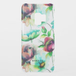 Modern colourful flowers collage pattern uncommon samsung galaxy s9 case<br><div class="desc">Modern colourful watercolors flowers collage. Optional monogram.</div>