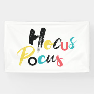 Modern, colourful, fun, cool, trendy Hocus Pocus Banner
