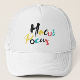 Modern, colourful, fun, cool, trendy Hocus Pocus Trucker Hat