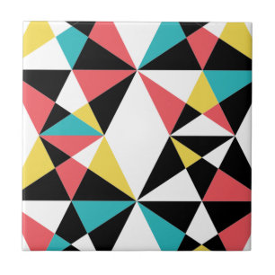 Modern, colourful, fun, trendy, geometric pattern tile