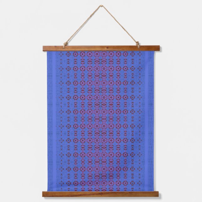 Modern colourful geometric abstract  hanging tapestry (Front)