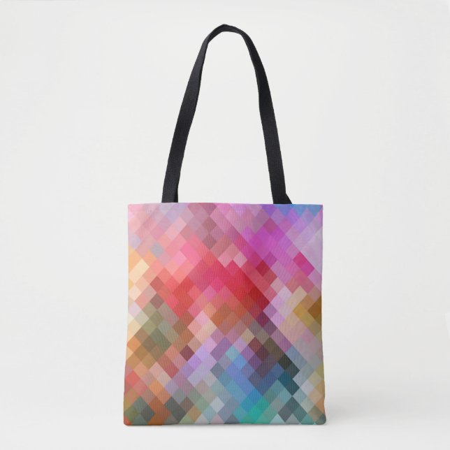 Modern Colourful Geometric Diamond Pattern #10 Tote Bag (Front)