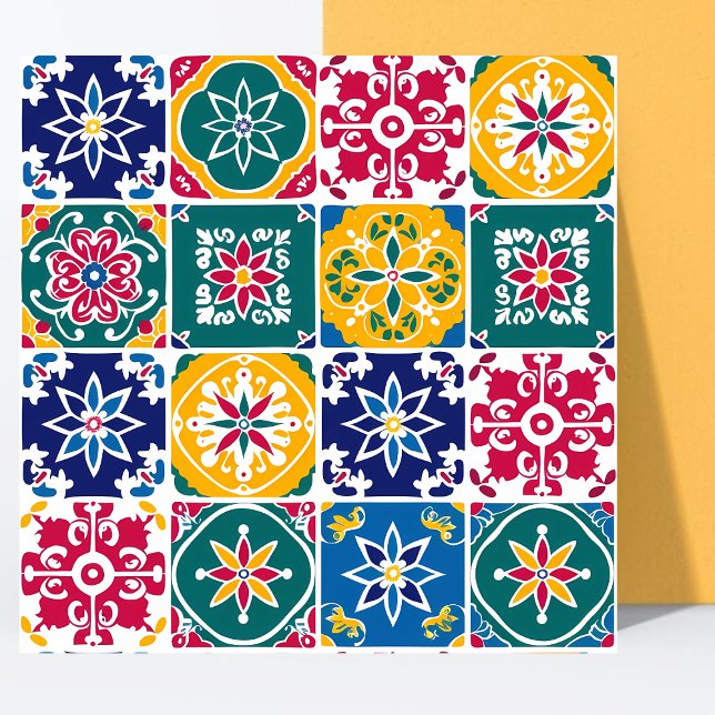 Modern Colourful geometric Pattern Mediterranean, Tile (Creator Uploaded)