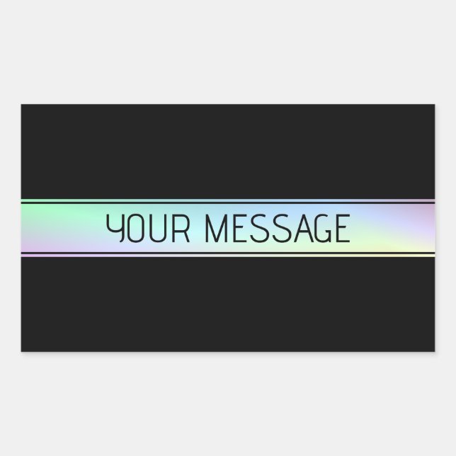 Modern Colourful Gradient & Editable Text Sticker (Front)